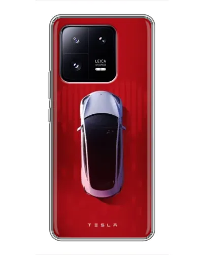 Чехол для Xiaomi 13 Pro с картинкой «Tesla Top View»