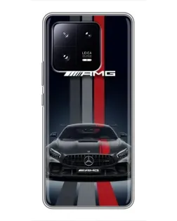 Чехол для Xiaomi 13 Pro с картинкой «Mercedes — белый карбон» Чехол для Xiaomi 13 Pro с картинкой «Mercedes — белый карбон»