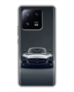 Чехол для Xiaomi 13 Pro с картинкой «Mercedes на черном»