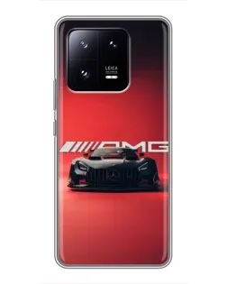 Чехол для Xiaomi 13 Pro с картинкой «Mercedes AMG — красная линия»