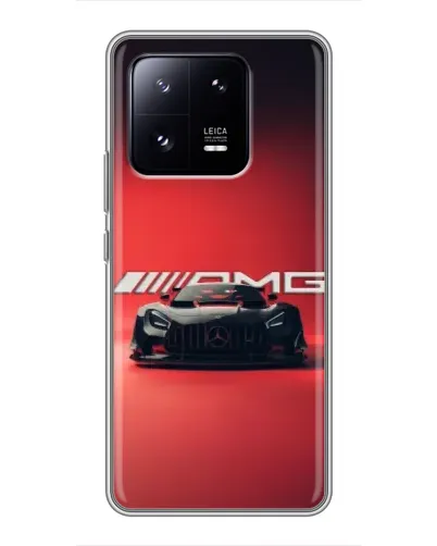 Чехол для Xiaomi 13 Pro с картинкой «Mercedes AMG — красная линия»