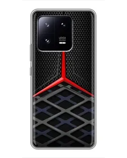 Чехол для Xiaomi 13 Pro с картинкой «Mercedes Carbon Grid»