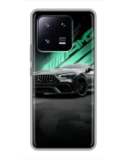 Чехол для Xiaomi 13 Pro с картинкой «Темный Mercedes AMG»