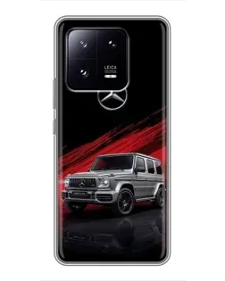 Чехол для Xiaomi 13 Pro с картинкой «Mercedes G-Class красный»