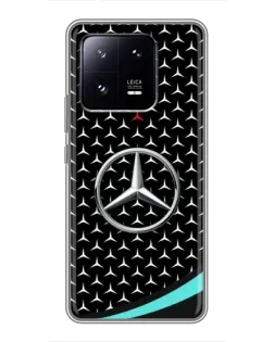 Чехол для Xiaomi 13 Pro с картинкой «Mercedes — бирюзовый акцент»