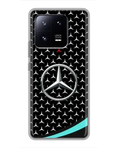 Чехол для Xiaomi 13 Pro с картинкой «Mercedes — бирюзовый акцент»