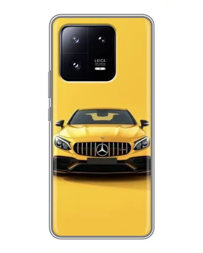 Чехол для Xiaomi 13 Pro с картинкой «Желтый Mercedes GT»
