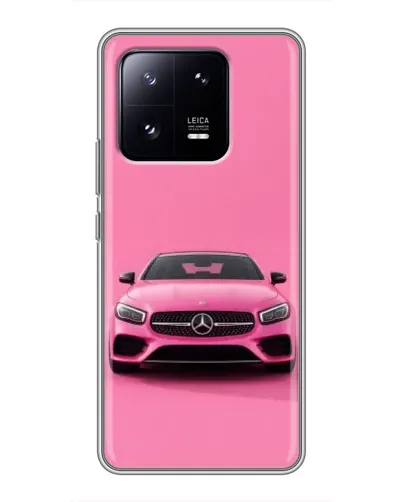 Чехол для Xiaomi 13 Pro с картинкой «Розовый Mercedes AMG»