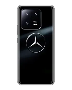 Чехол для Xiaomi 13 Pro с картинкой «Mercedes на металле»