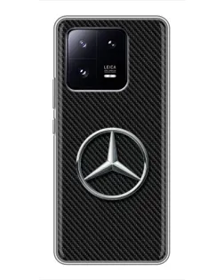 Чехол для Xiaomi 13 Pro с картинкой «Карбоновый Mercedes стиль»