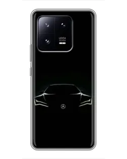Чохол для Xiaomi 13 Pro з картинкою «Mercedes — силует авто»