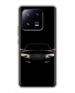 Чехол для Xiaomi 13 Pro с картинкой «Audi — ночной контур»