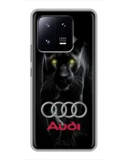 Чехол для Xiaomi 13 Pro с картинкой «Пантера и Audi»