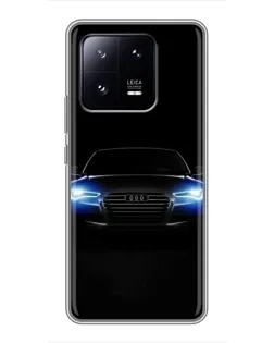 Чехол для Xiaomi 13 Pro с картинкой «Audi в неоне»