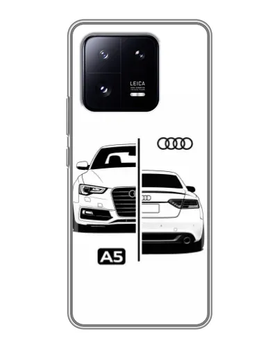 Чехол для Xiaomi 13 Pro с картинкой «Audi — контрастный дизайн»