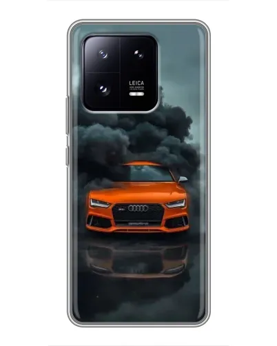 Чехол для Xiaomi 13 Pro с картинкой «Audi в облаках дыма»