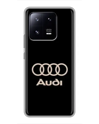 Чехол для Xiaomi 13 Pro с картинкой «Audi — золотой логотип»