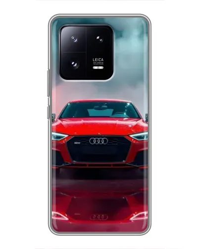 Чехол для Xiaomi 13 Pro с картинкой «Audi RS — красный стиль»