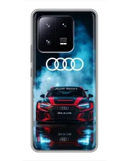 Чехол для Xiaomi 13 Pro с картинкой «Audi Sport — неон»