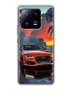 Чехол для Xiaomi 13 Pro с картинкой «Audi — закат»