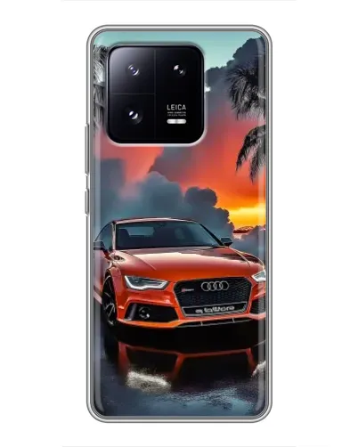 Чехол для Xiaomi 13 Pro с картинкой «Audi — закат»