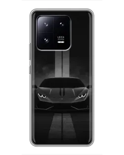Чехол для Xiaomi 13 Pro с картинкой «Lamborghini симметрия дорог»