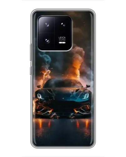 Чехол для Xiaomi 13 Pro с картинкой «Lamborghini дымная эстетика»