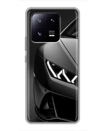 Чехол для Xiaomi 13 Pro с картинкой «Lamborghini фары детализация»