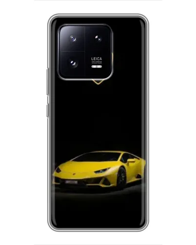 Чехол для Xiaomi 13 Pro с картинкой «Lamborghini желтый акцент»