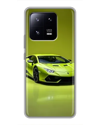 Чехол для Xiaomi 13 Pro с картинкой «Салатовый Lamborghini Huracan»
