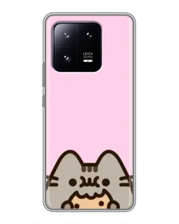 Чехол для Xiaomi 13 Pro с картинкой «Pusheen и печенье» Чехол для Xiaomi 13 Pro с картинкой «Pusheen и печенье»