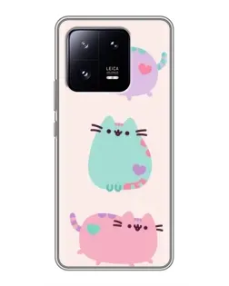 Чохол для Xiaomi 13 Pro з картинкою «Pusheen тріо»