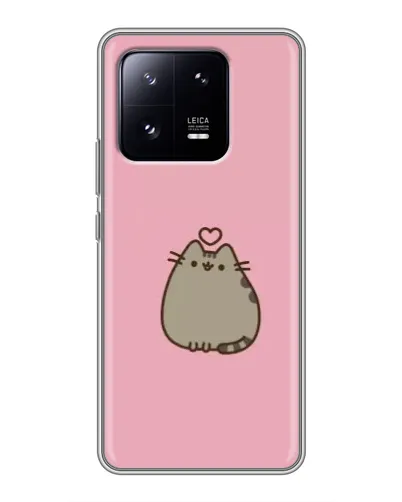 Чохол для Xiaomi 13 Pro з картинкою «Pusheen серце»