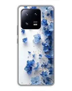 Чохол для Xiaomi 13 Pro з картинкою «Блакитний квітковий каскад»