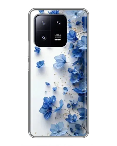 Чехол для Xiaomi 13 Pro с картинкой «Голубой цветочный каскад» Чехол для Xiaomi 13 Pro с картинкой «Голубой цветочный каскад»