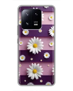 Чохол для Xiaomi 13 Pro з картинкою «Ромашки на фіолетовому»