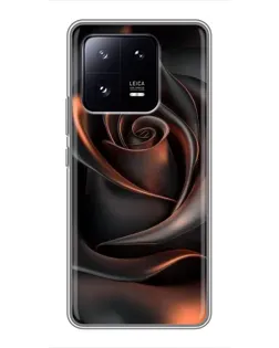 Чохол для Xiaomi 13 Pro з картинкою «Шовкова чорна троянда»