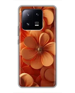 Чохол для Xiaomi 13 Pro з картинкою «Помаранчева макро квітка»
