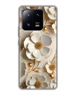 Чохол для Xiaomi 13 Pro з картинкою «Білі паперові квіти»
