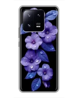 Чехол для Xiaomi 13 Pro с картинкой «Фиолетовые цветы с росою» Чехол для Xiaomi 13 Pro с картинкой «Фиолетовые цветы с росою»
