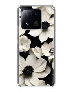 Чохол для Xiaomi 13 Pro з картинкою «Об'ємні білі квіти»