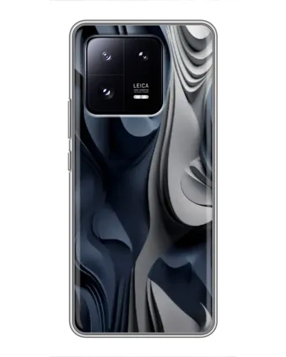 Чохол для Xiaomi 13 Pro з картинкою «Об'ємні сині складки»