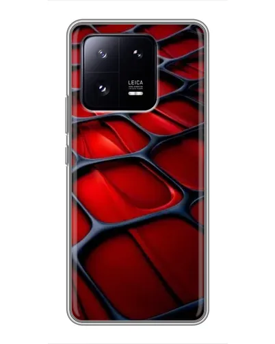 Чохол для Xiaomi 13 Pro з картинкою «Червона глянцева сітка»