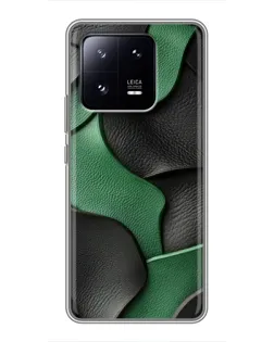 Чохол для Xiaomi 13 Pro з картинкою «Зелені шкіряні хвилі»