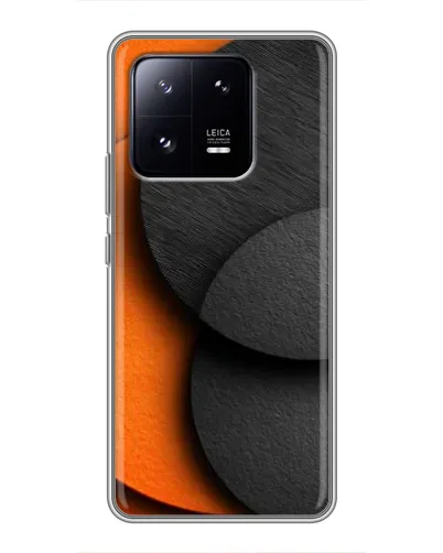 Чохол для Xiaomi 13 Pro з картинкою «Геометрія помаранчевих кіл»