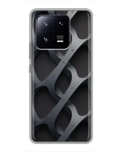 Чохол для Xiaomi 13 Pro з картинкою «Об'ємне сіре плетіння»
