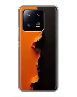 Чохол для Xiaomi 13 Pro з картинкою «Помаранчевий розлом»