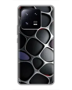Чохол для Xiaomi 13 Pro з картинкою «Об'ємна темна решітка»