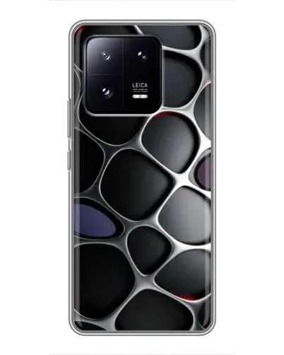 Чохол для Xiaomi 13 Pro з картинкою «Об'ємна темна решітка»