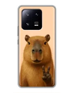Чехол для Xiaomi 13 Pro с картинкой «Капибара виктория»